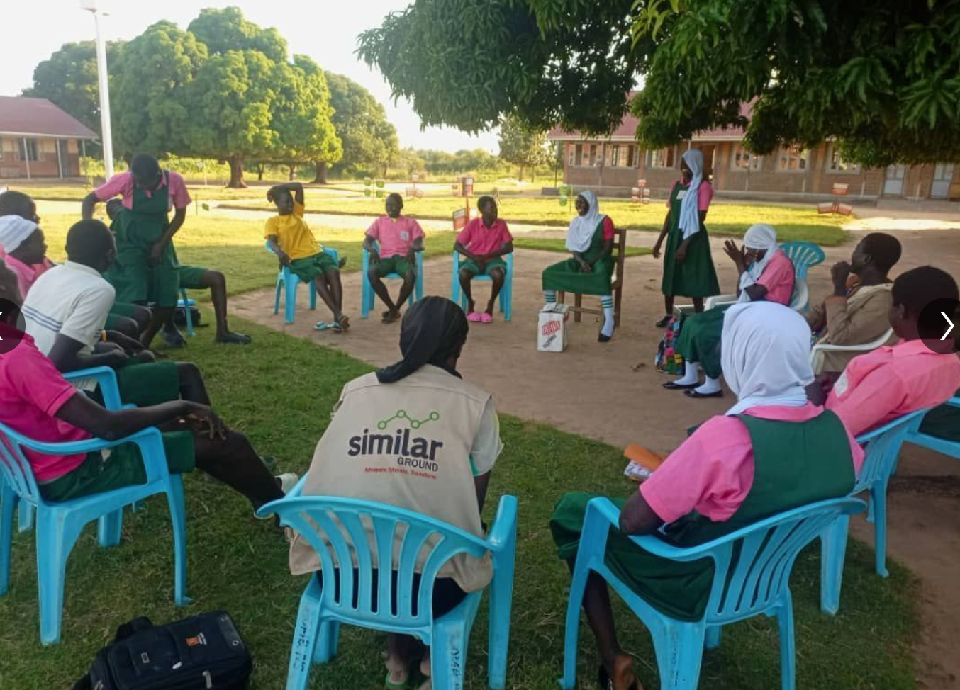 Our officer engaging children at school